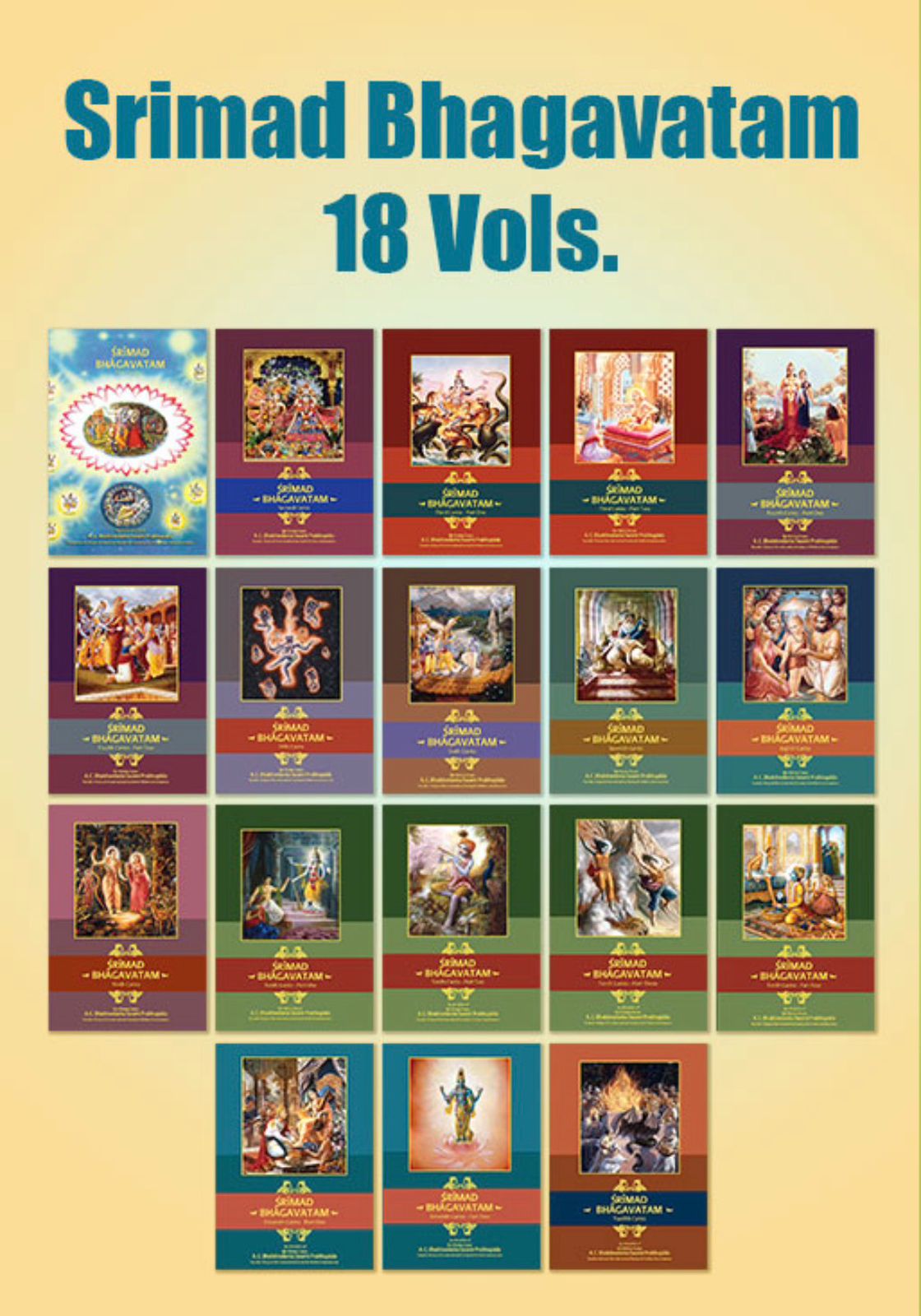 Srimad Bhagavatam (Set of 18 Volumes)